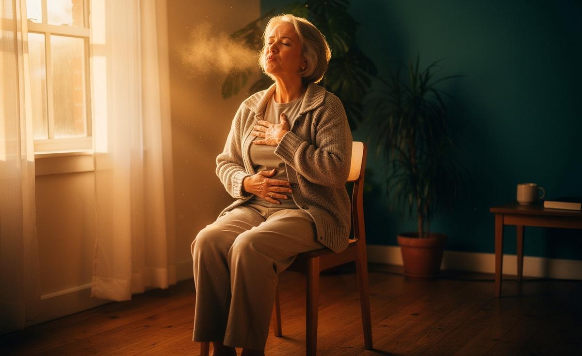 Ab 60 Jahren verbessert diese Atemübung bei Unsicherheit Haltung und Gelassenheit.