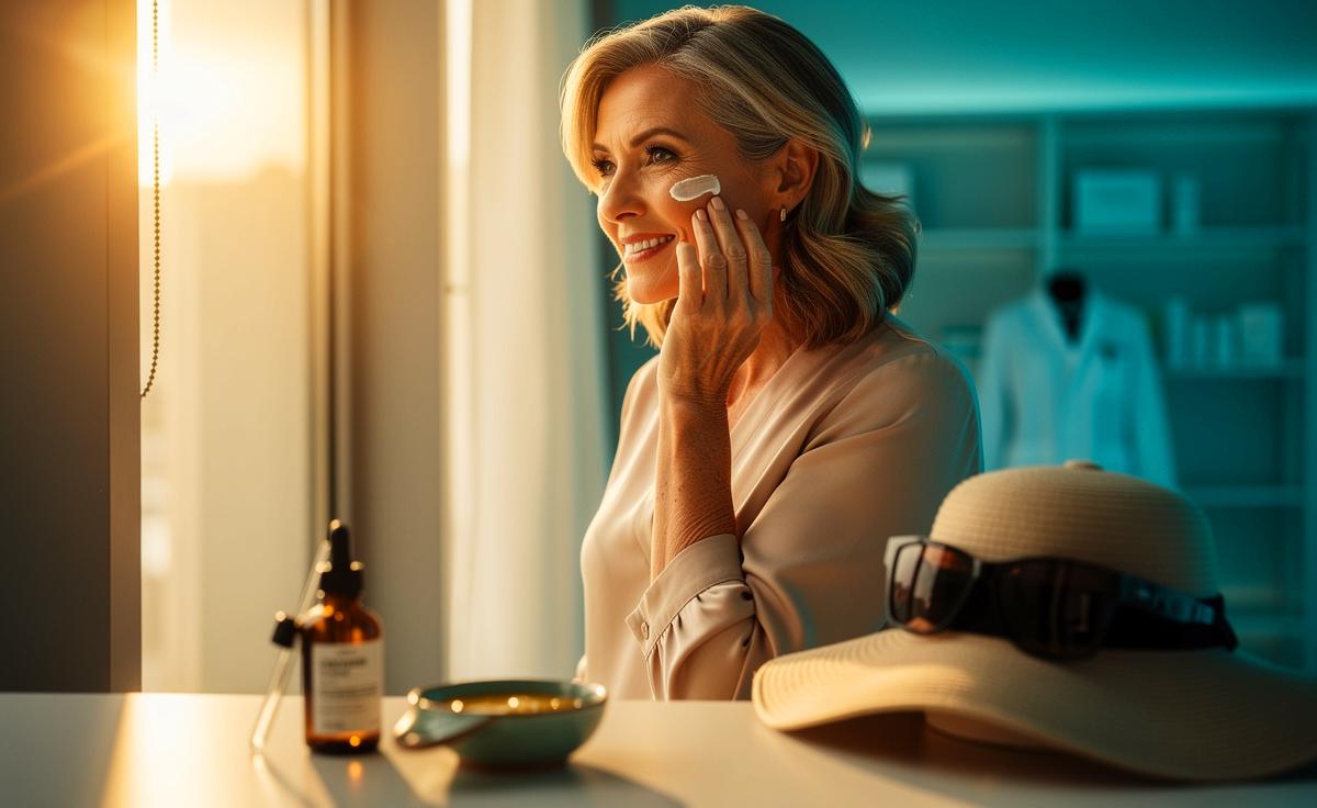 Illustration von der besten Methode für faltenfreie Haut ab 50 laut Hautärzten