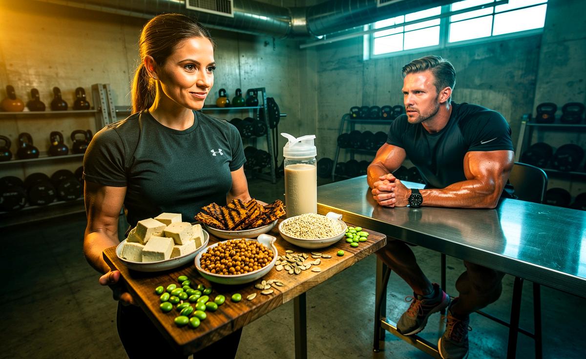 Ein Diätologe erklärt, wie pflanzliches Eiweiss den Muskelaufbau fördern kann.