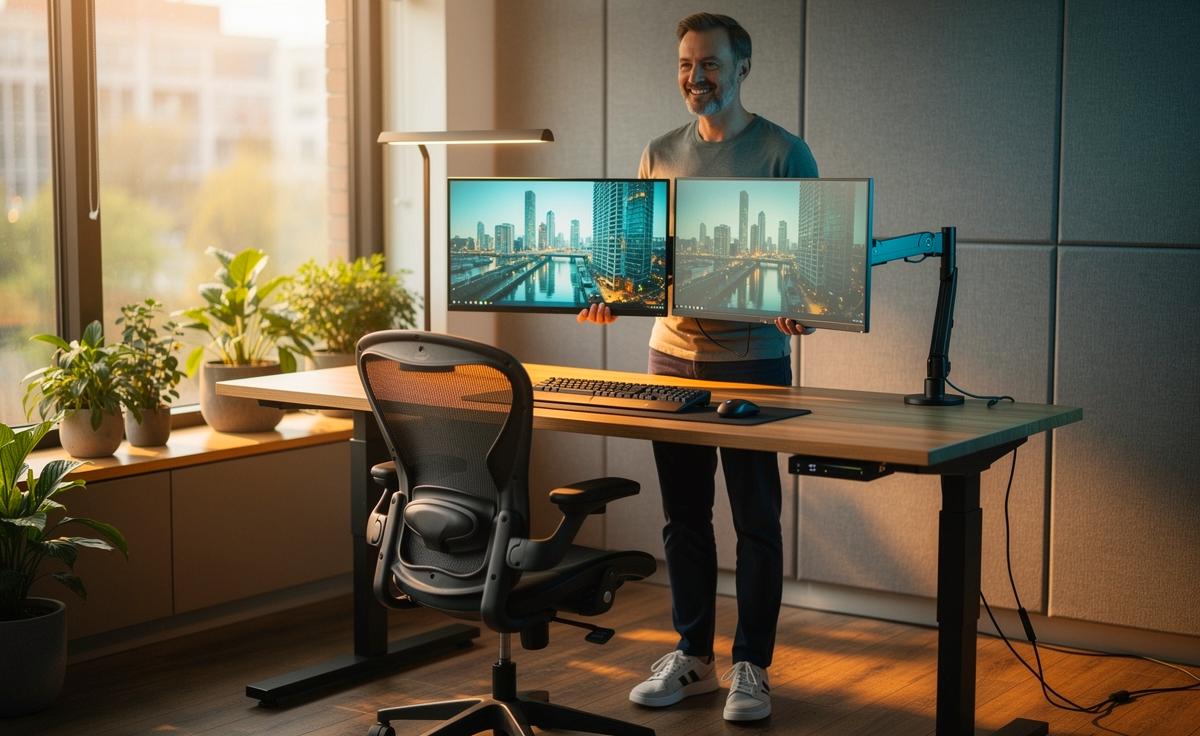 Wie ergonomische Büroausstattung die Arbeitsleistung und das Wohlbefinden steigern kann.